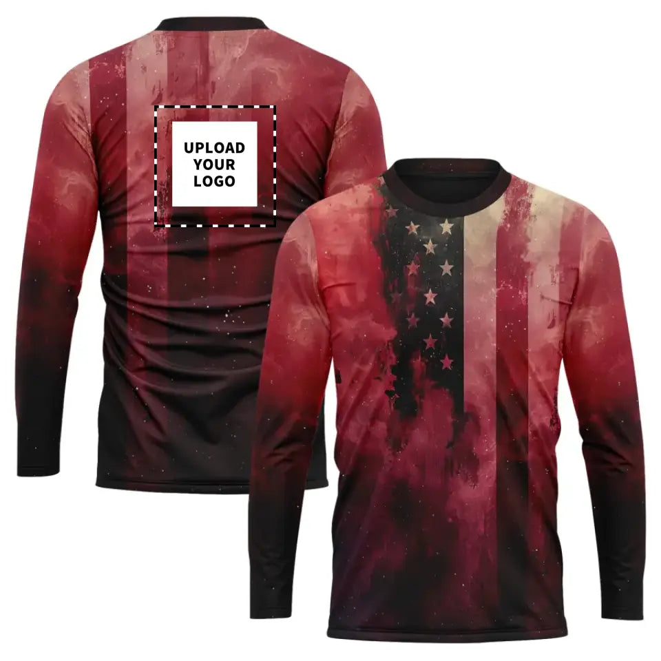 Personalized Patriotic Long-Sleeve Shirt, Custom USA design Shirt, Best Independence Gift by PatriotiCustom