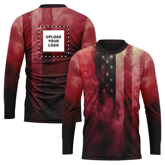 Personalized Patriotic Long-Sleeve Shirt, Custom USA design Shirt, Best Independence Gift by PatriotiCustom