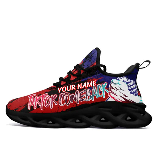 Custom TikTok Come Back Shoes, Personalized Stylish Breathable Sneakers for Men and Women by PatriotiCustom