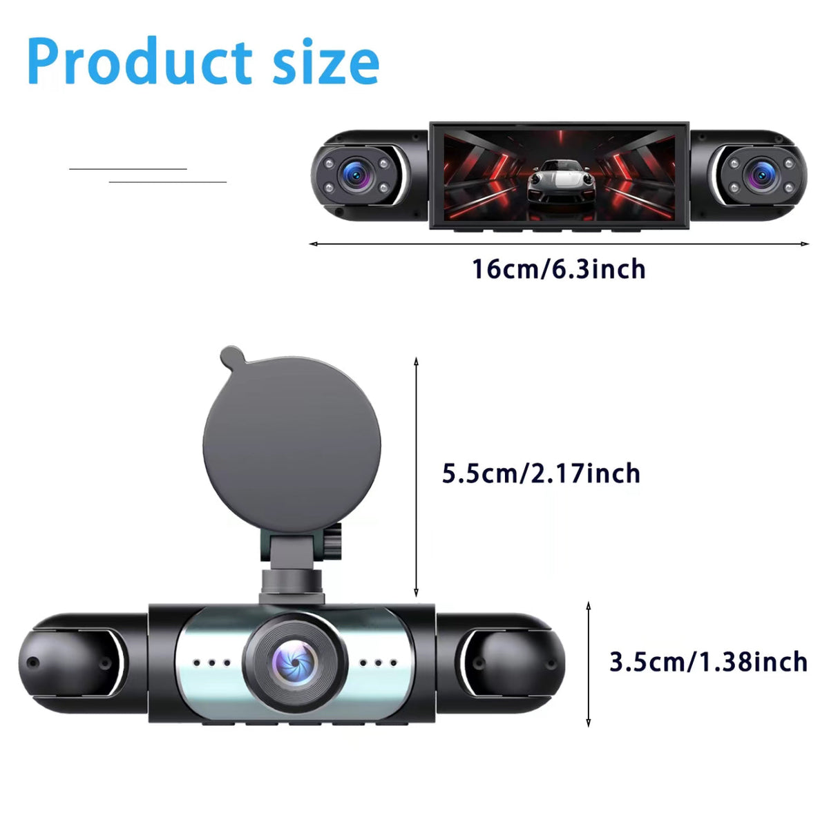 FullScope 4-Way Dash Cam by V.I.P Digital Presence