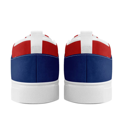 Personalized America Flag Sneakers, Custom Patriotic Slip On Shoes, Pride Unisex Canvas Shoes by PatriotiCustom