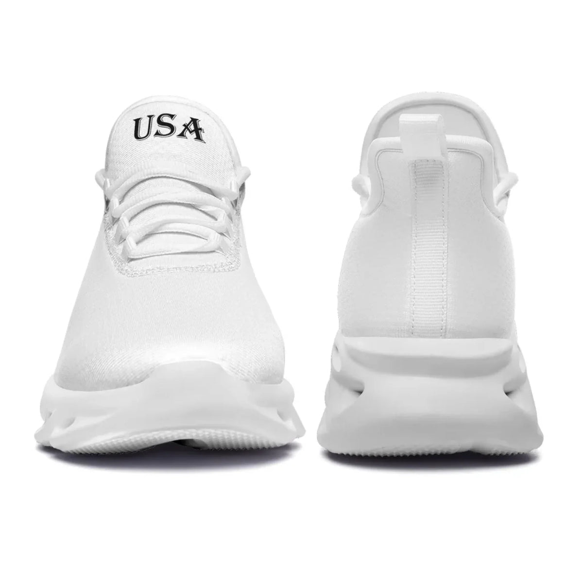 Personalized America Flag Sneakers, Custom Breathable Patriotic Shoes, Unisex Lace Up Shoes by PatriotiCustom