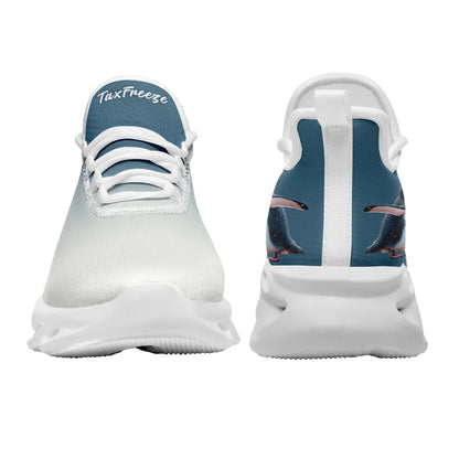 Personalized Tax Penguin Sneakers, Custom Tax Freeze Shoes, Breathable Unisex Shoes by PatriotiCustom