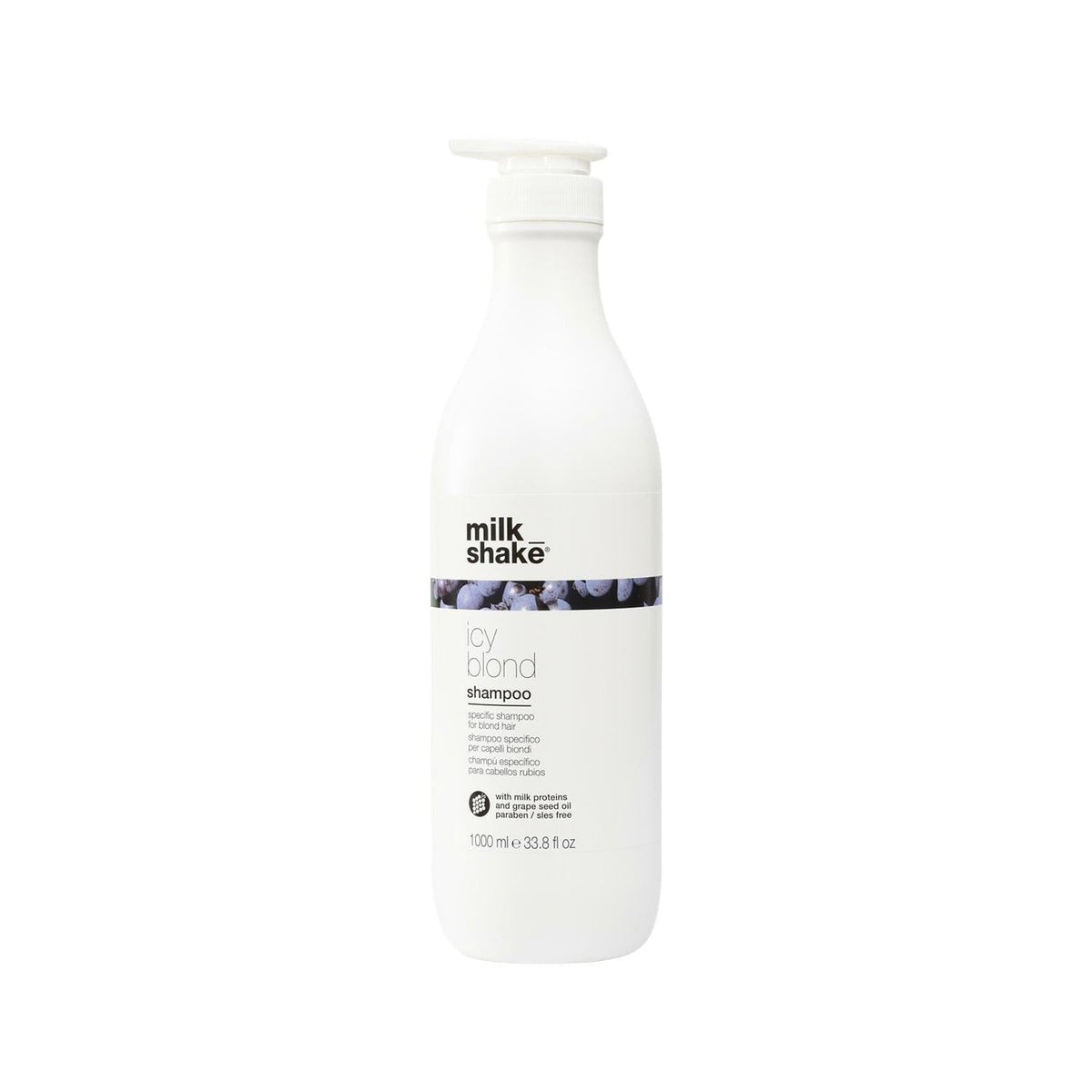milk_shake Icy Blond Shampoo 1000ml - Blond Hair Care & Color Protection by Beauty Care Bag