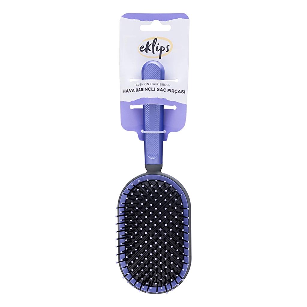 Eklips Air Cushion Hair Brush Gentle Detangling Purple by Beauty Care Bag