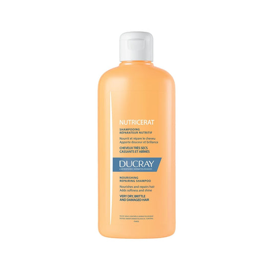 Ducray Nutricerat Nourishing Shampoo for Dry, Damaged Hair - 200ml, Repairing Formula for Brittle Hair by Beauty Care Bag