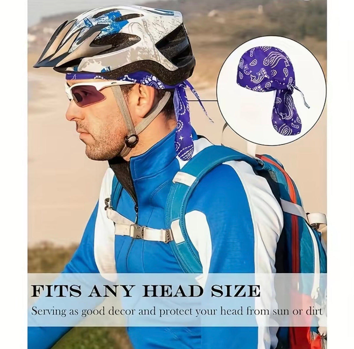 CoolShield Pirate Head Wrap Cap by V.I.P Digital Presence