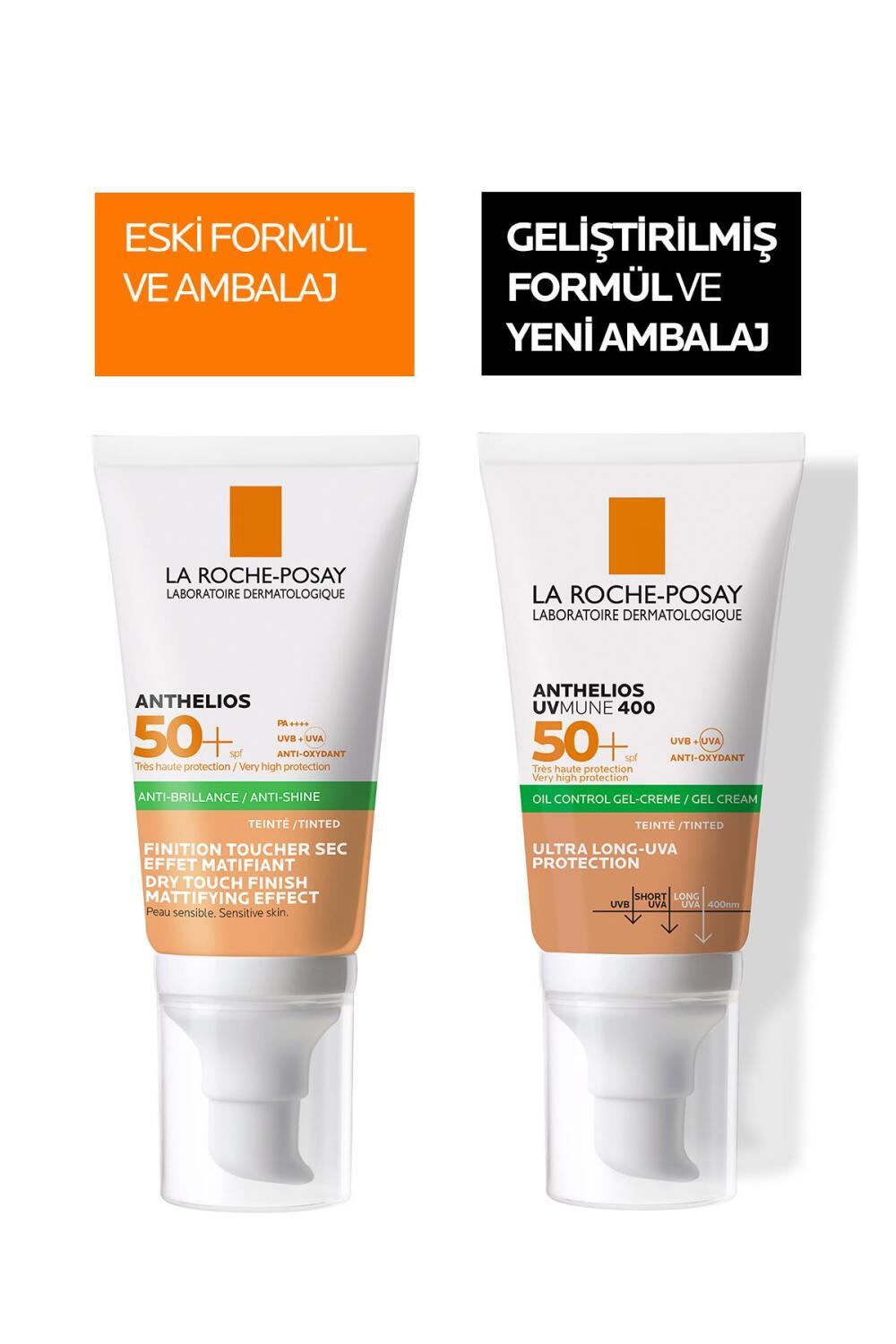 La Roche-Posay Tinted Sunscreen Gel-Cream SPF 50+ - Oil Control, Matte Finish for Sensitive Skin by Beauty Care Bag