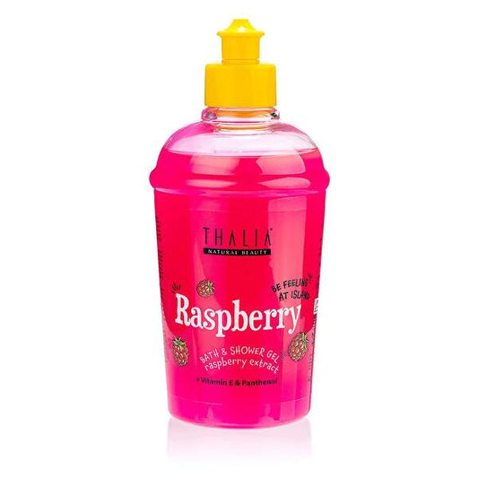 Thalia Raspberry Shower Gel - Vitamin-Rich, Paraben-Free Body Wash for Natural Skincare - 13.53 fl oz by Beauty Care Bag