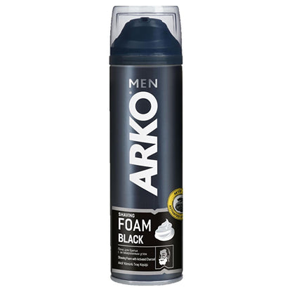 Arko Men Black Gel activated charcoal shaving gel, 200ml