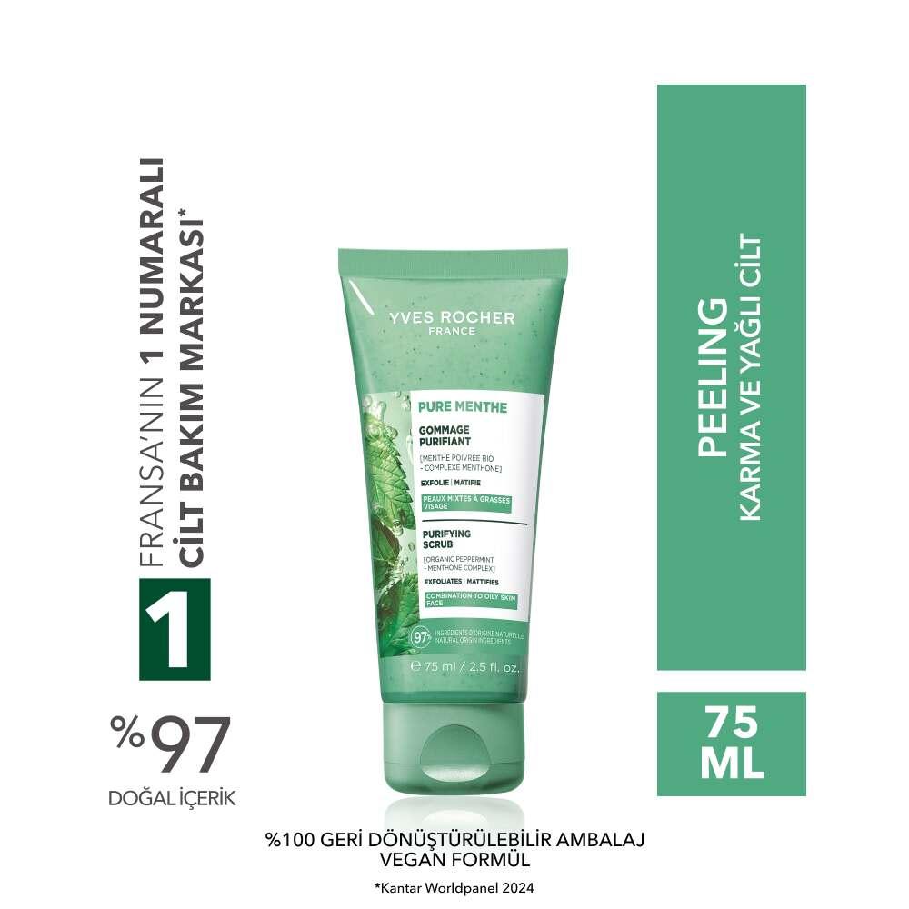 Pure Menthe Purifying Botanical Face Scrub 75ml by Beauty Care Bag