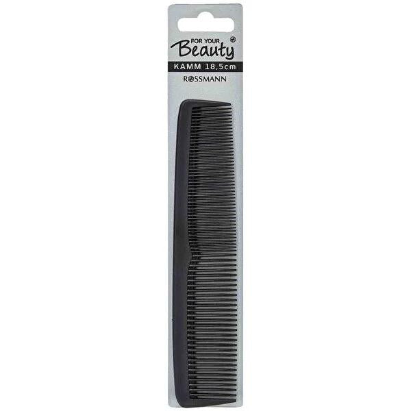 For Your Beauty Black Hair Comb - 7.28" Detangling & Styling - Durable, Lightweight, Travel-Friendly by Beauty Care Bag