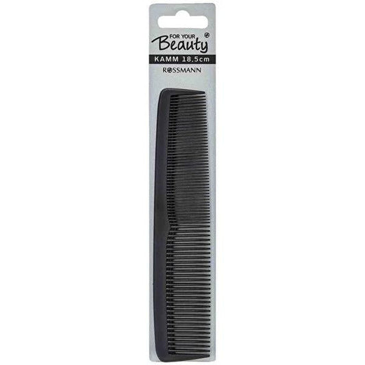 For Your Beauty Black Hair Comb - 7.28" Detangling & Styling - Durable, Lightweight, Travel-Friendly by Beauty Care Bag