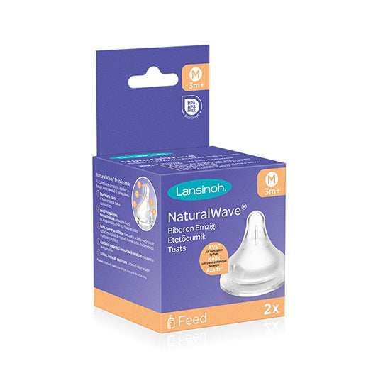 Lansinoh NaturalWave medium flow baby bottle nipple