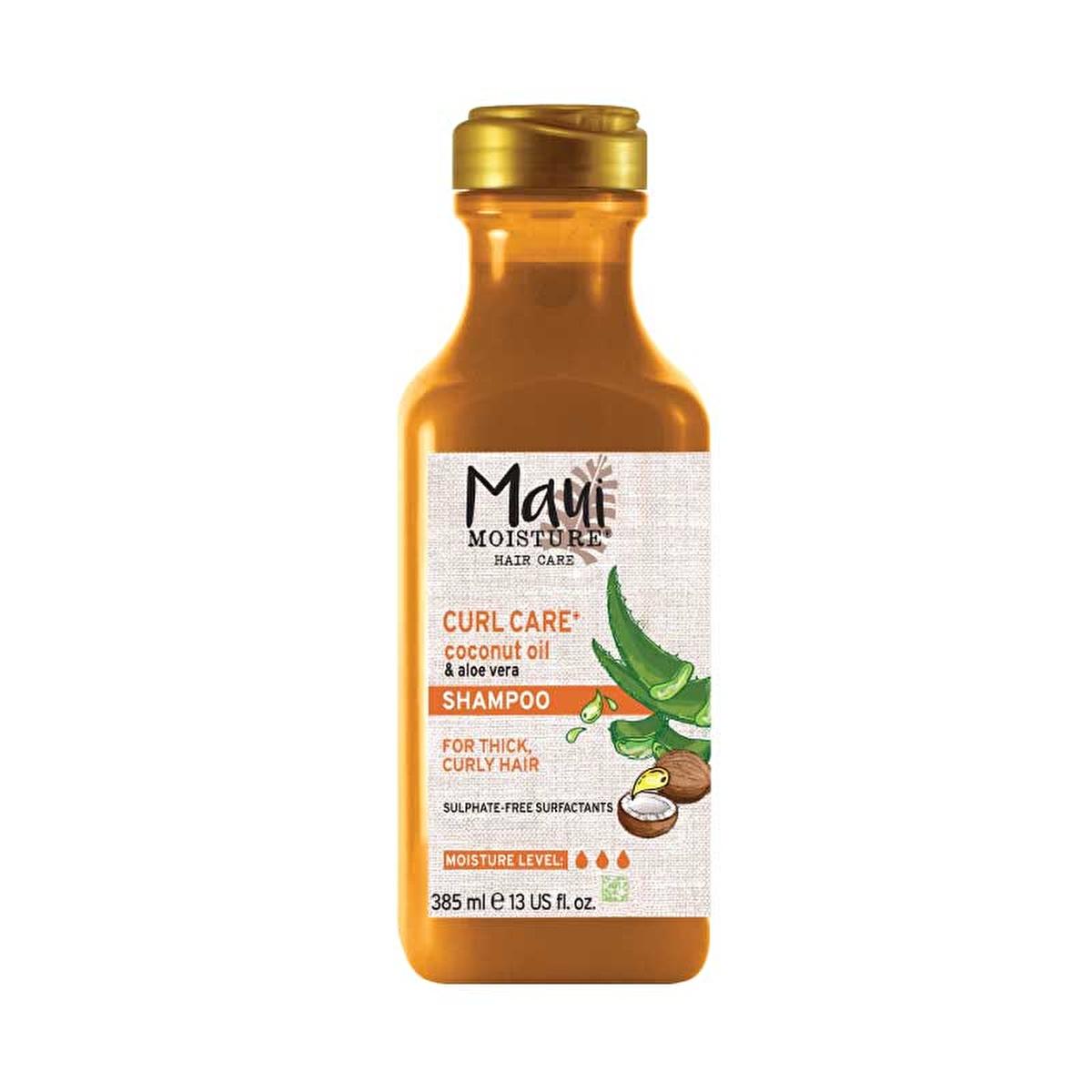 Maui Moisture Coconut Oil Shampoo: Define Curls, Hydrate & Smooth with Aloe Vera, Sulfate & Silicone Free - Vegan Formula, 13 fl oz by Beauty Care Bag