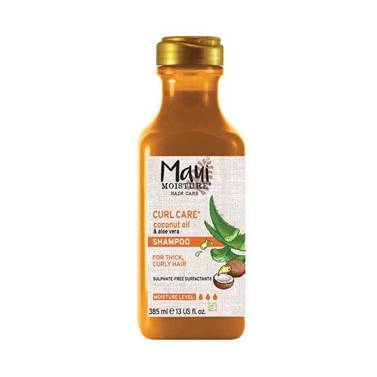 Maui Moisture Coconut Oil Shampoo: Define Curls, Hydrate & Smooth with Aloe Vera, Sulfate & Silicone Free - Vegan Formula, 13 fl oz by Beauty Care Bag