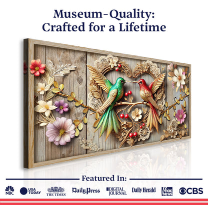 3D Hummingbirds Wall Art VII canvas by Tailored Canvases, view 6