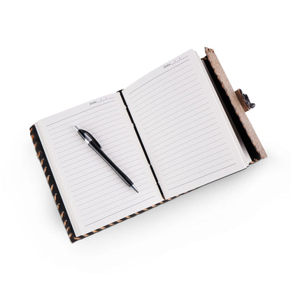 Handcrafted Vintage 4 Stone Leather Diary by Classy Leather Bags