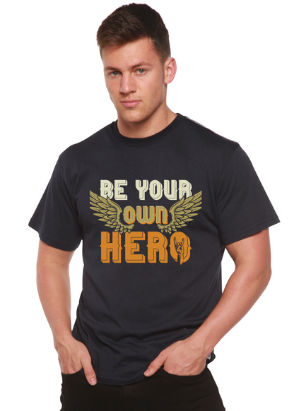 Be Your Own Hero men's bamboo graphic T-shirt – view 2