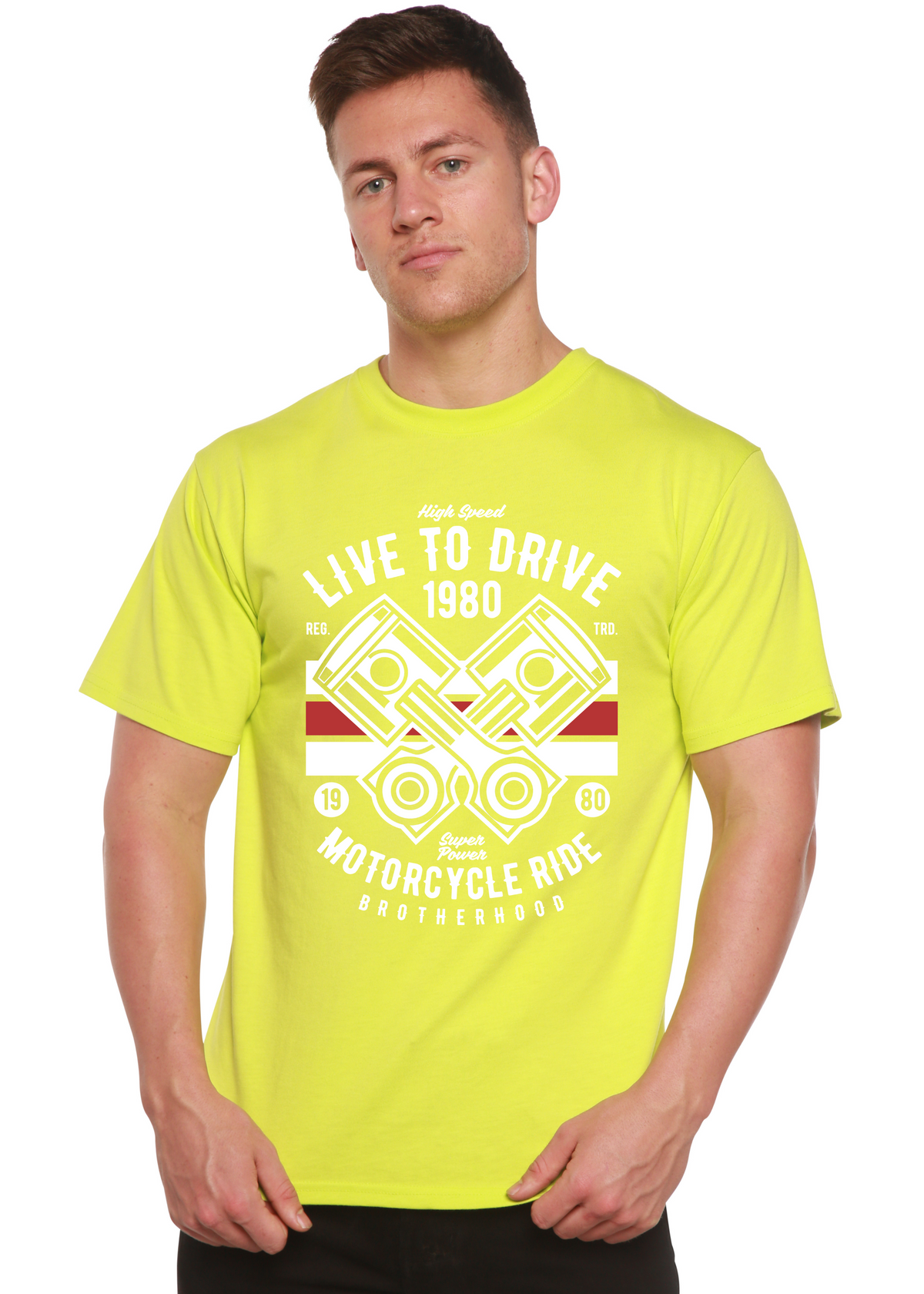 Live to Ride 1980 men's bamboo graphic T-shirt – view 7