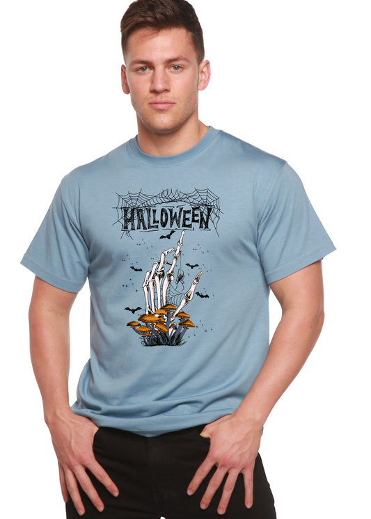 Halloween men's short sleeve graphic T-shirt in bamboo viscose and organic cotton
