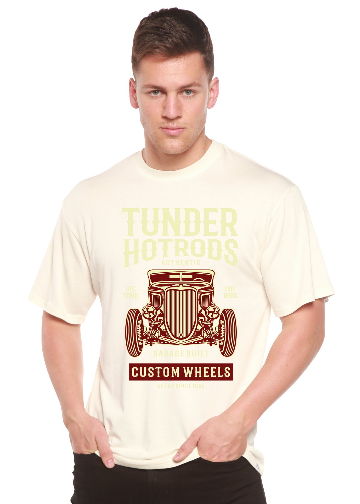 Thunder Hot men's bamboo graphic T-shirt – view 8