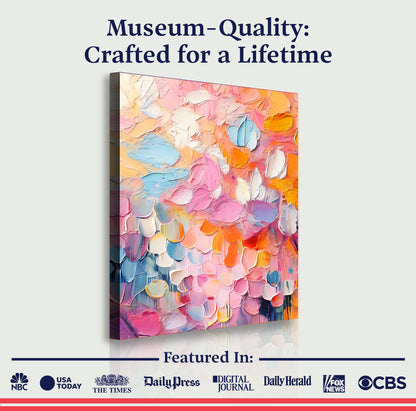 Blooming Rhapsody Abstract Wall Art by Tailored Canvases