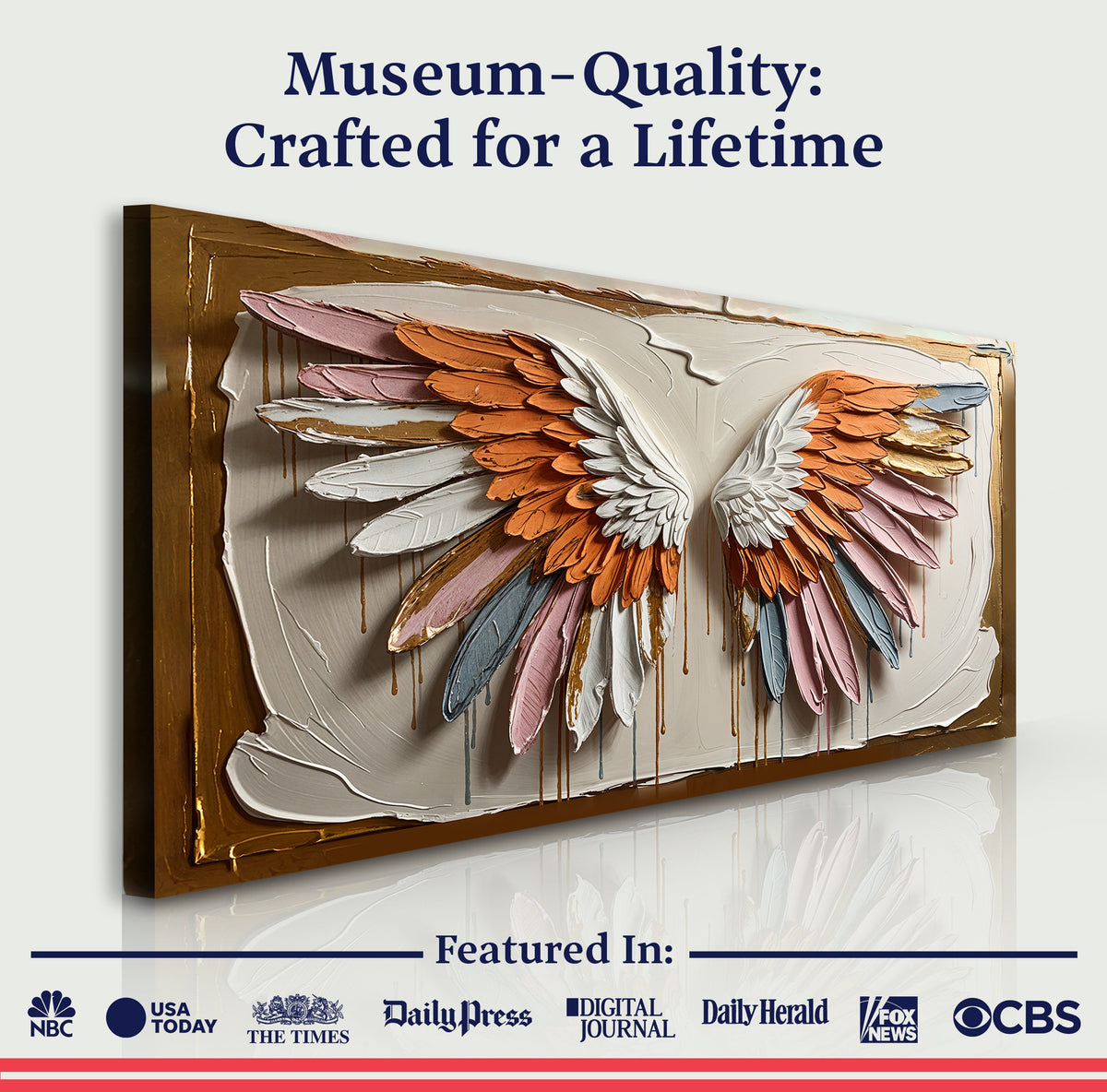 Angelic Wings Wall Art by Tailored Canvases