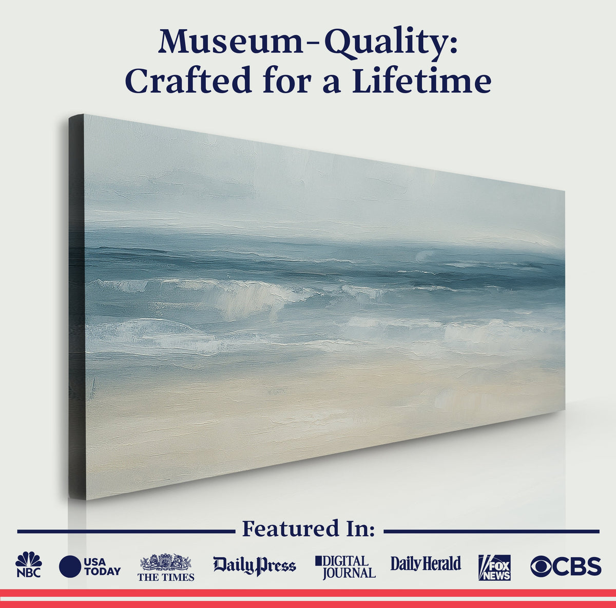 Waterscape Abstract Wall Art IX by Tailored Canvases