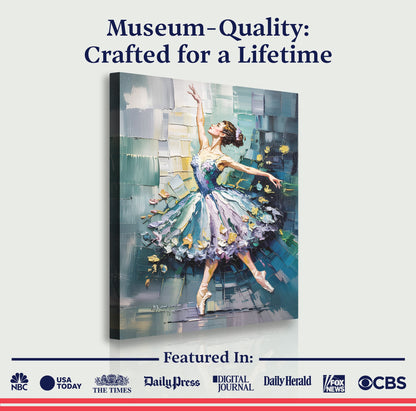 Ballerina Abstract Wall Art by Tailored Canvases