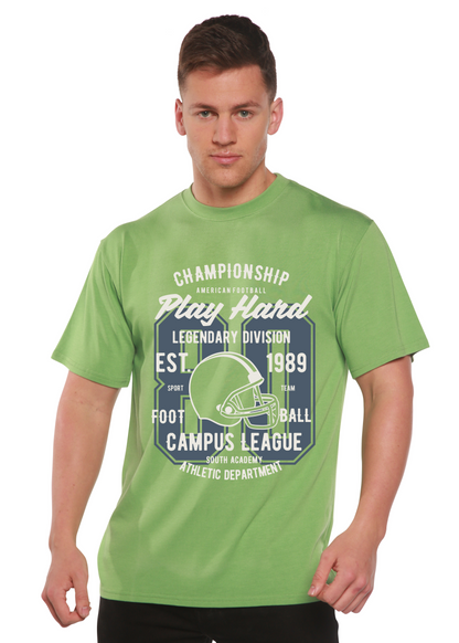 Play Hard men's bamboo graphic T-shirt – view 6