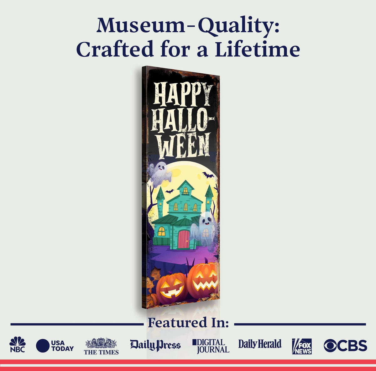 Halloween Welcome Sign by Tailored Canvases