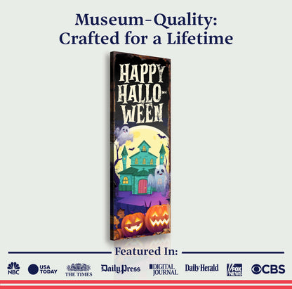 Halloween Welcome Sign by Tailored Canvases