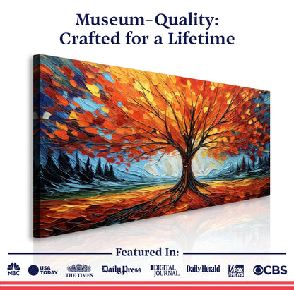 Autumn Fire Wall Art by Tailored Canvases