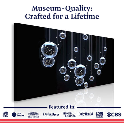 Modern Abstract Bubbles Wall Art by Tailored Canvases