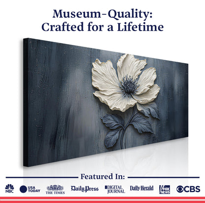 Floral Clay Relief Wall Art by Tailored Canvases
