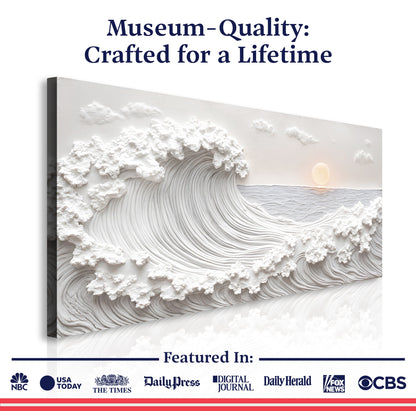 Ocean Waves Abstract Wall Art by Tailored Canvases