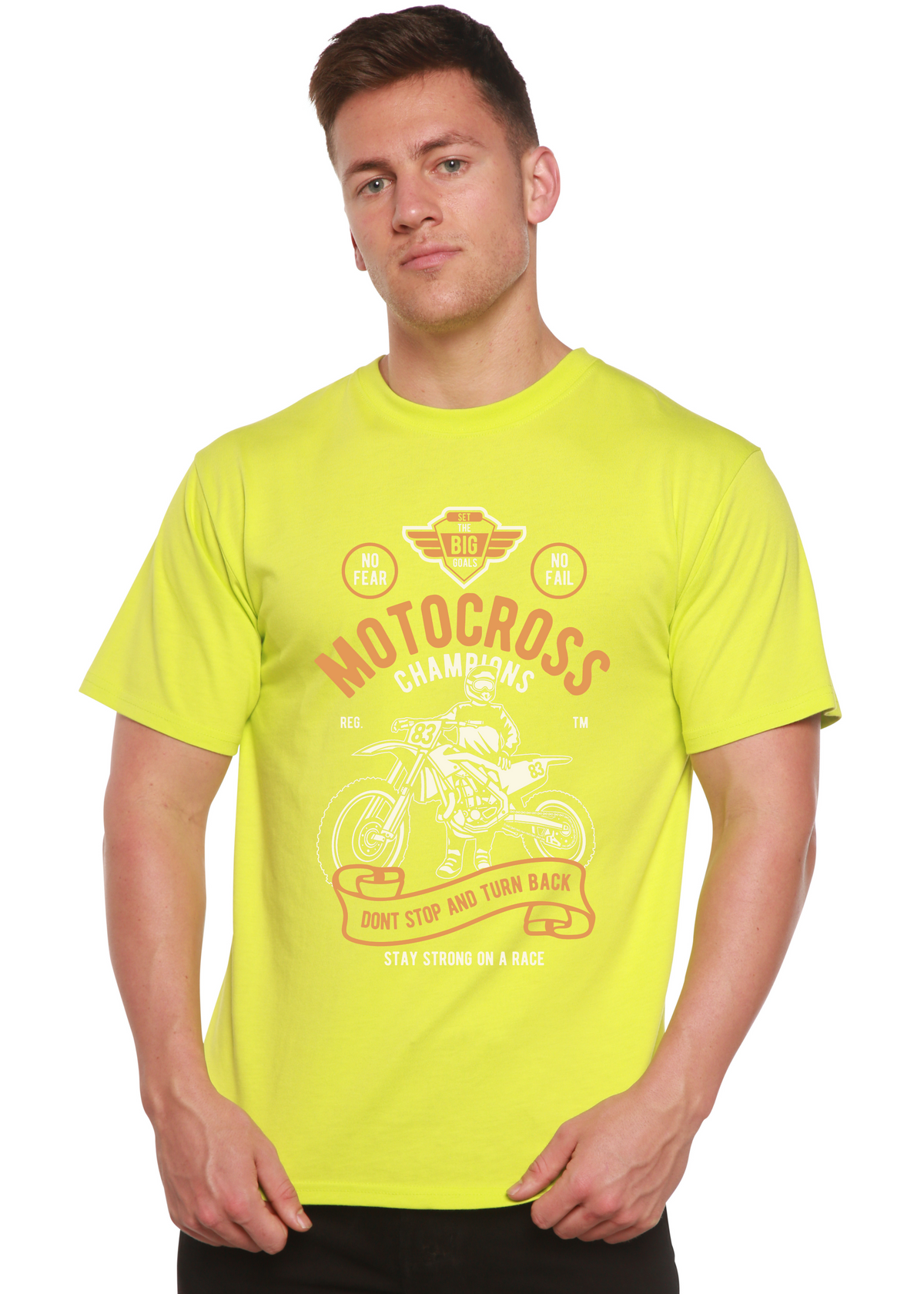 Motocross Champions men's bamboo graphic T-shirt – view 7