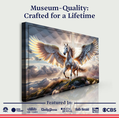 3D Horse Faith Wall Art VI canvas by Tailored Canvases, view 6