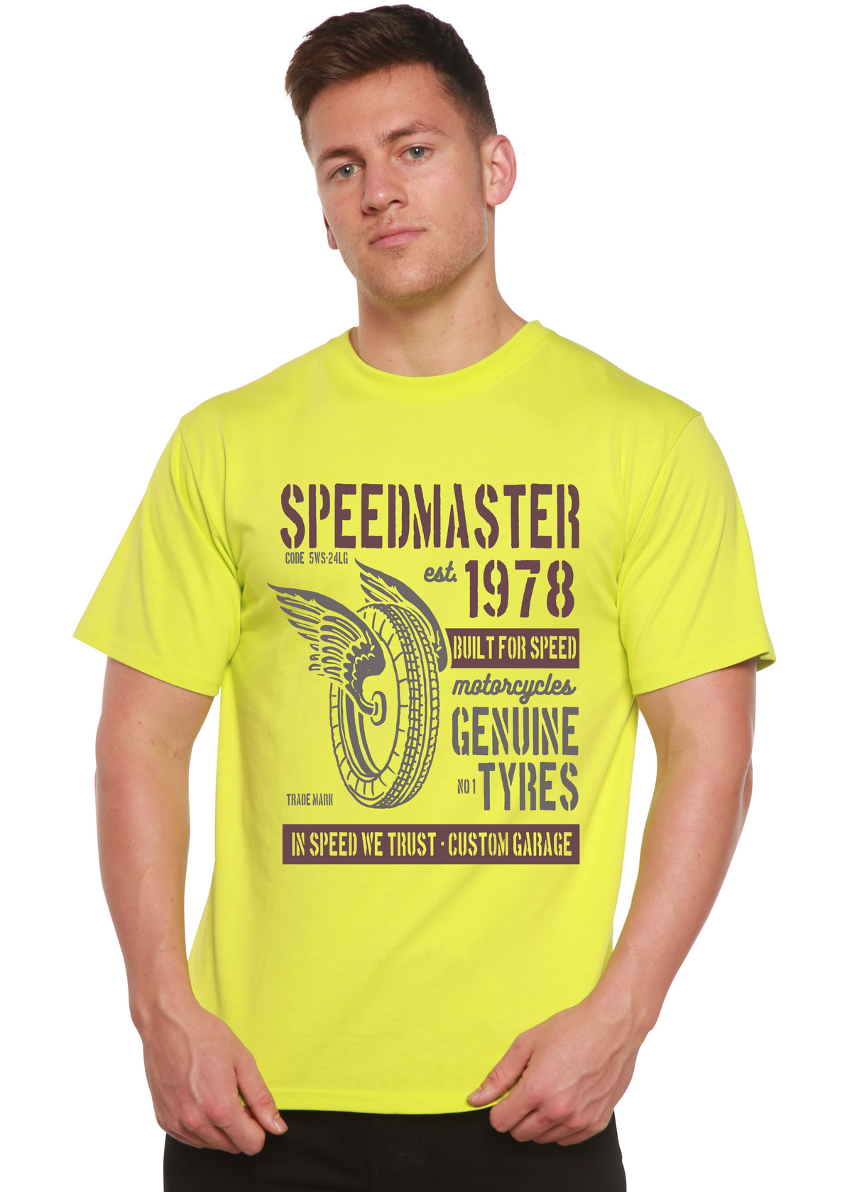 Speed Master men's bamboo graphic T-shirt – view 4