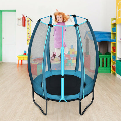 4 feet kids bounce trampoline in blue by GBruno Store