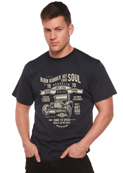 Burn Rubber men's bamboo graphic T-shirt – view 2