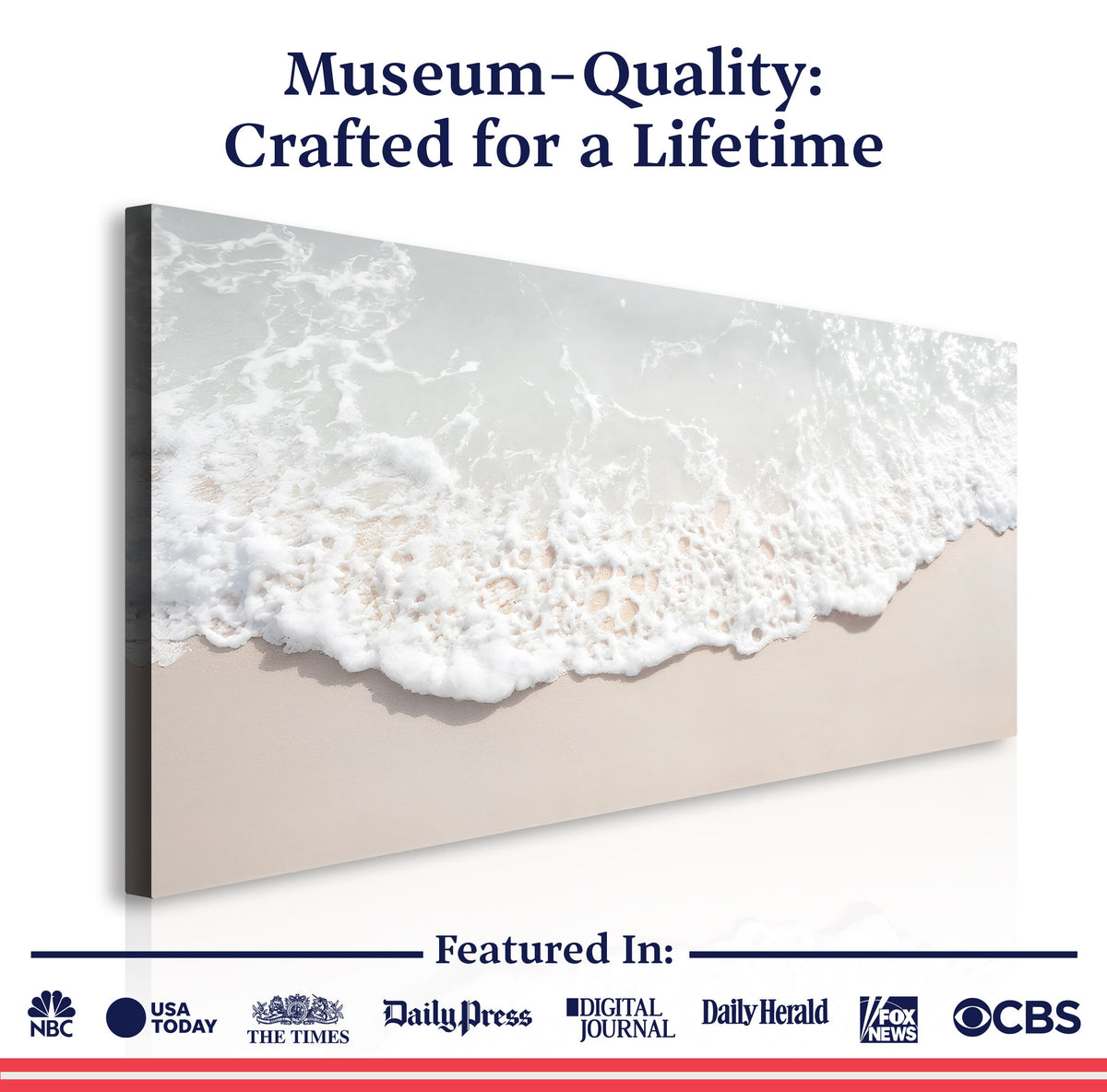 Sandy Waves Wall Art by Tailored Canvases