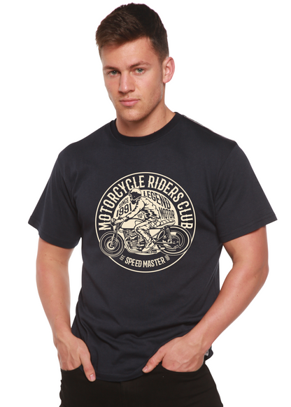 Motorcycle Riders Club men's bamboo graphic T-shirt – view 2