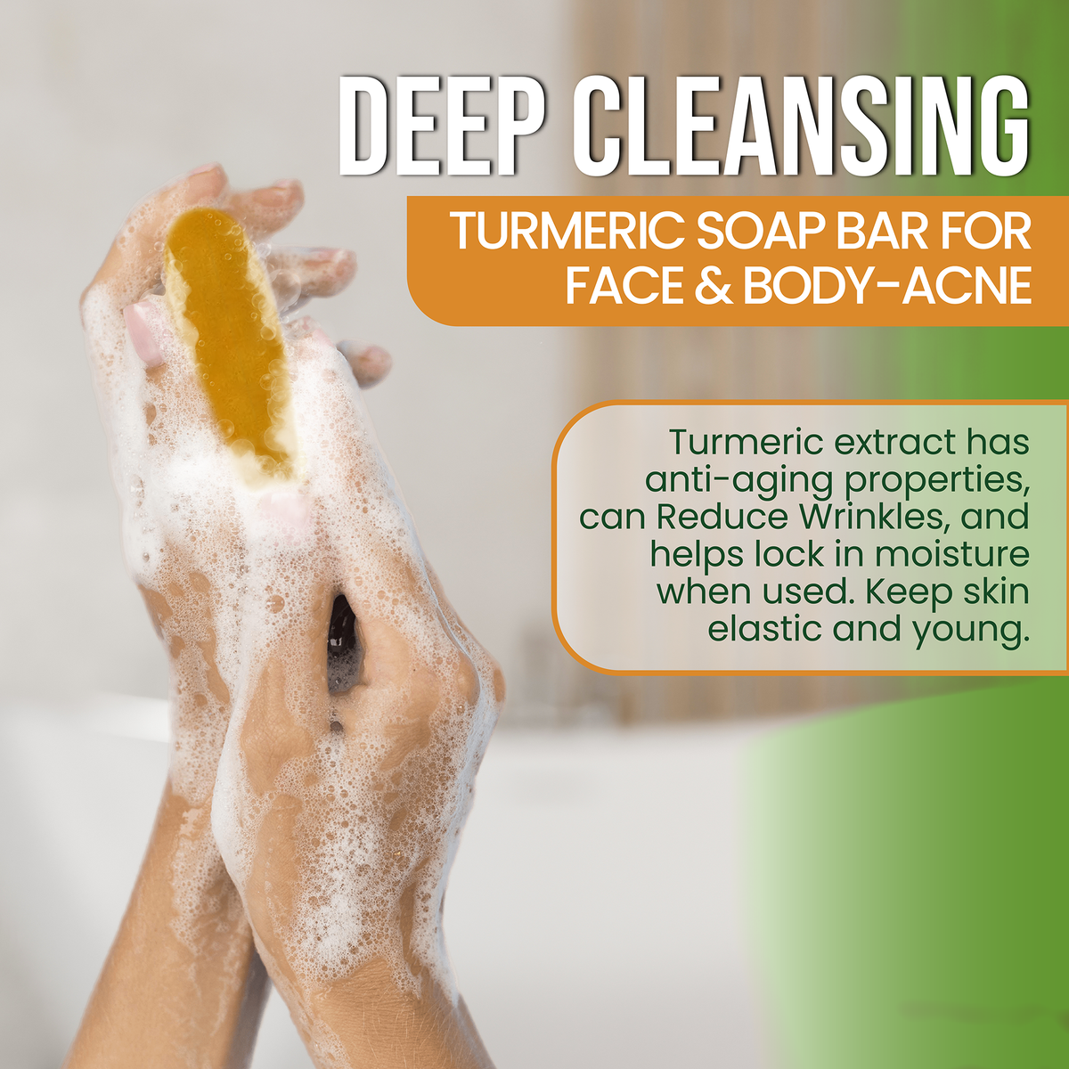 AMVital Turmeric Soap Bar for Face & Body by AMVital