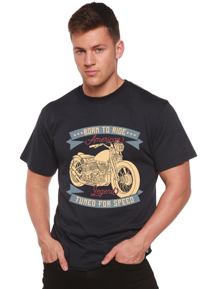 Born to Ride American Legend men's bamboo graphic T-shirt – view 3