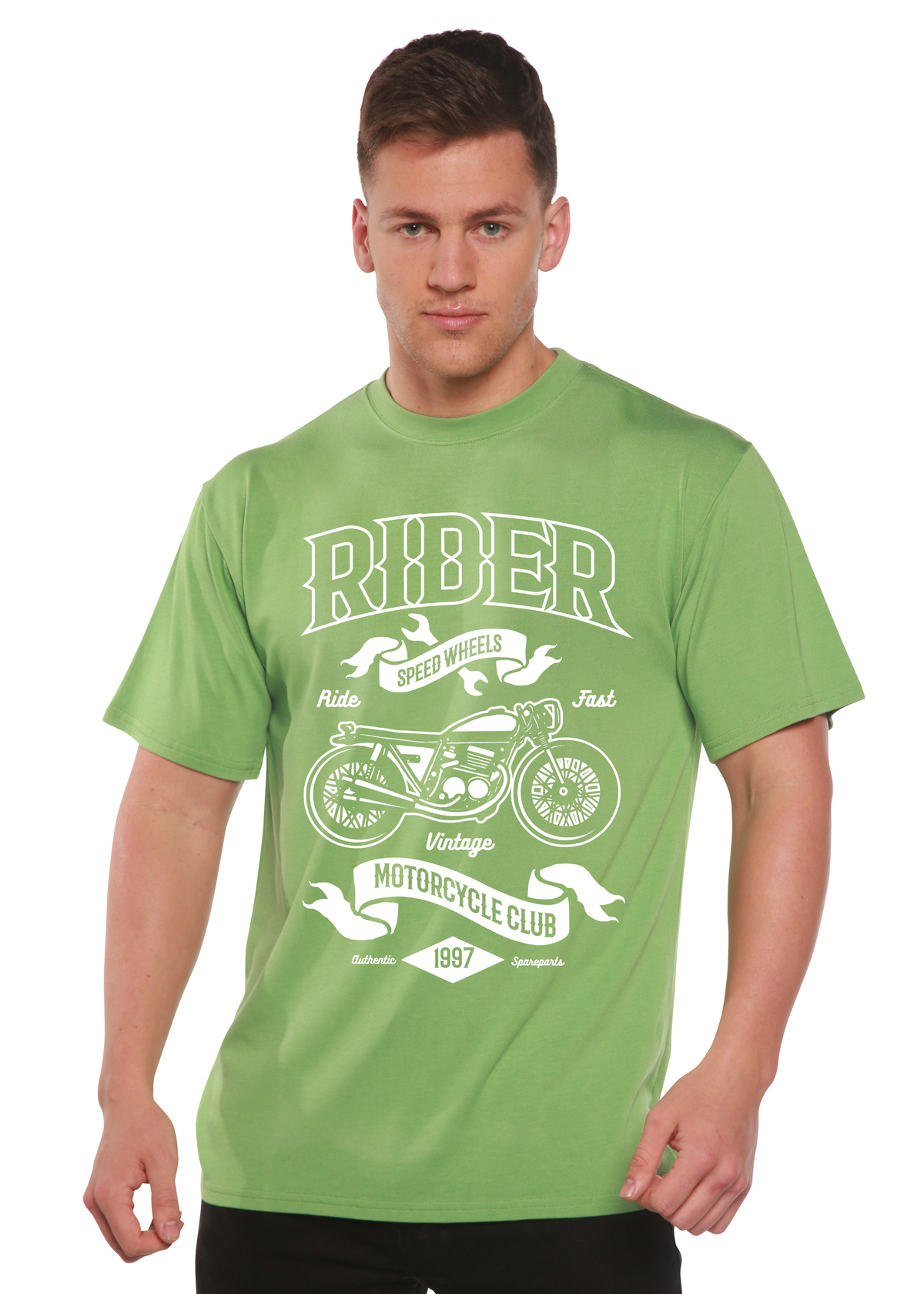 Rider men's bamboo graphic T-shirt – view 6