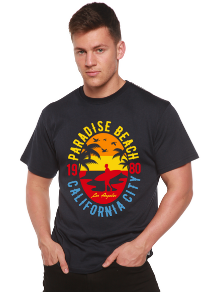Sunshine Paradise men's bamboo graphic T-shirt – view 4
