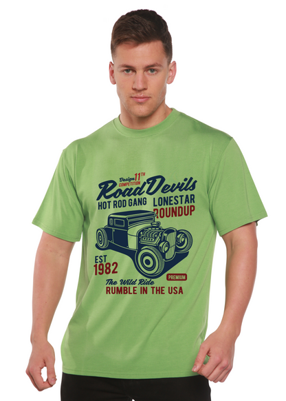 Road Devils men's bamboo graphic T-shirt – view 3