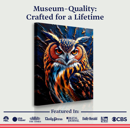 Abstract Owl Wall Art by Tailored Canvases